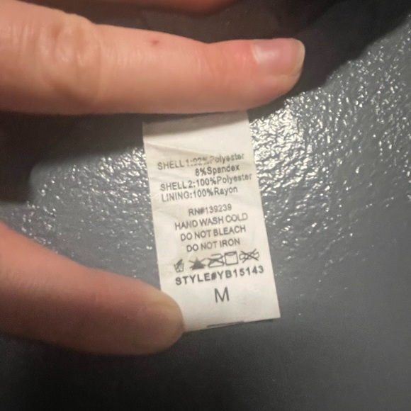 Velvet Black Dress with Lace open back. - Picture 3 of 3